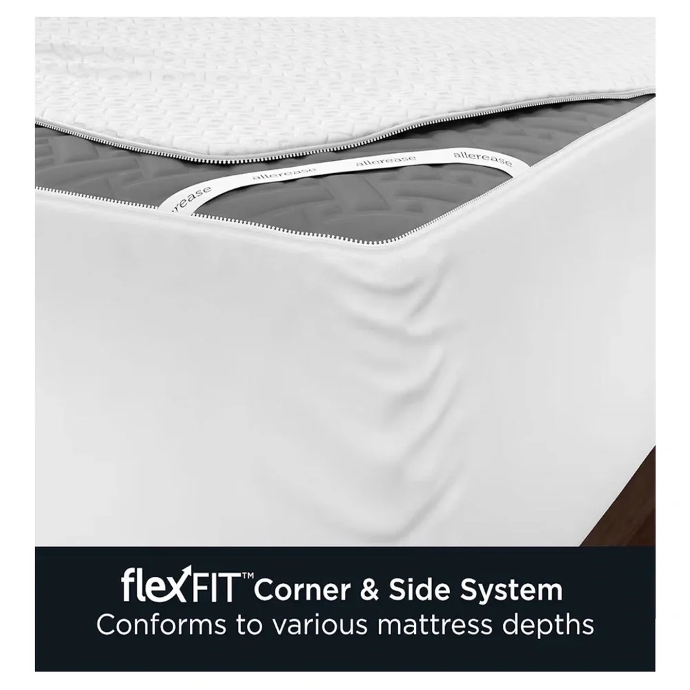 AllerEase Platinum King Mattress Protector, Waterproof + Allergen Barrier
